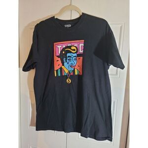 TIRED SKATEBOARDS TIRED MAN 3RD PLACE 3  RARE T-SHIRT SIZE LARGE Authentic Desig